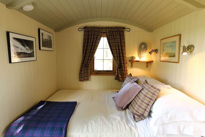 Book Shepherds Hut Spa accommodation at Glampio Gelli Glamping